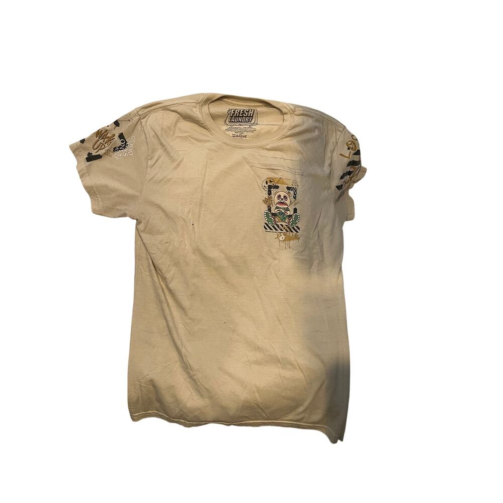 Fresh Laundry Savage All Day Everyday Beige T-Shirt Mens XL